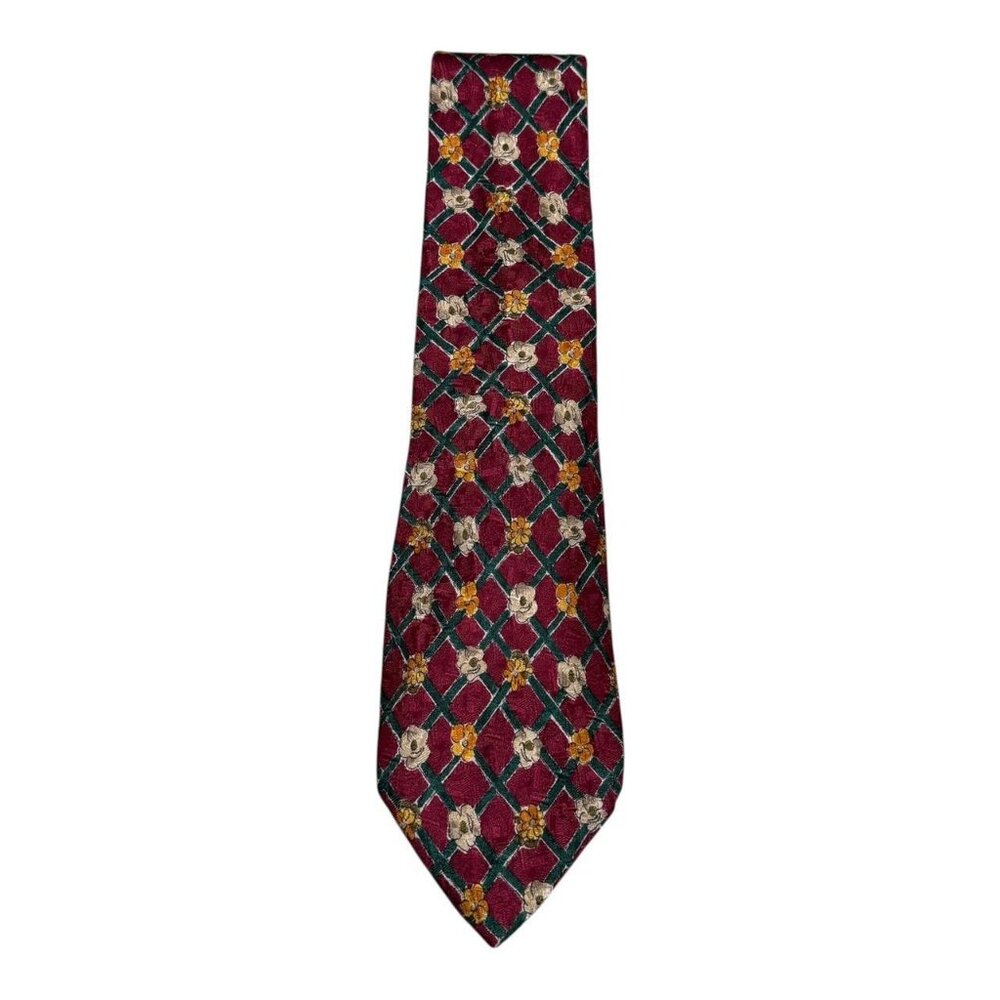 Givenchy Monsieur 100% Silk Patterned Geometric Blue Men's Tie 55x3.5